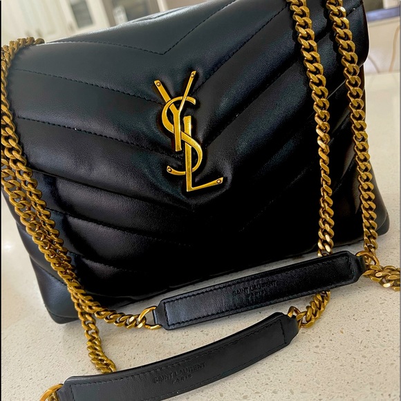 Yves Saint Laurent Handbags - LOULOU SMALL CHAIN BAG IN MATELASSÉ "Y" LEATHER